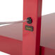 Stretch 87 inch 9 watt Red Arc Floor Lamp Portable Light in Red Linen