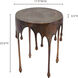 Copperworks 22 X 17 inch Brown Accent Table