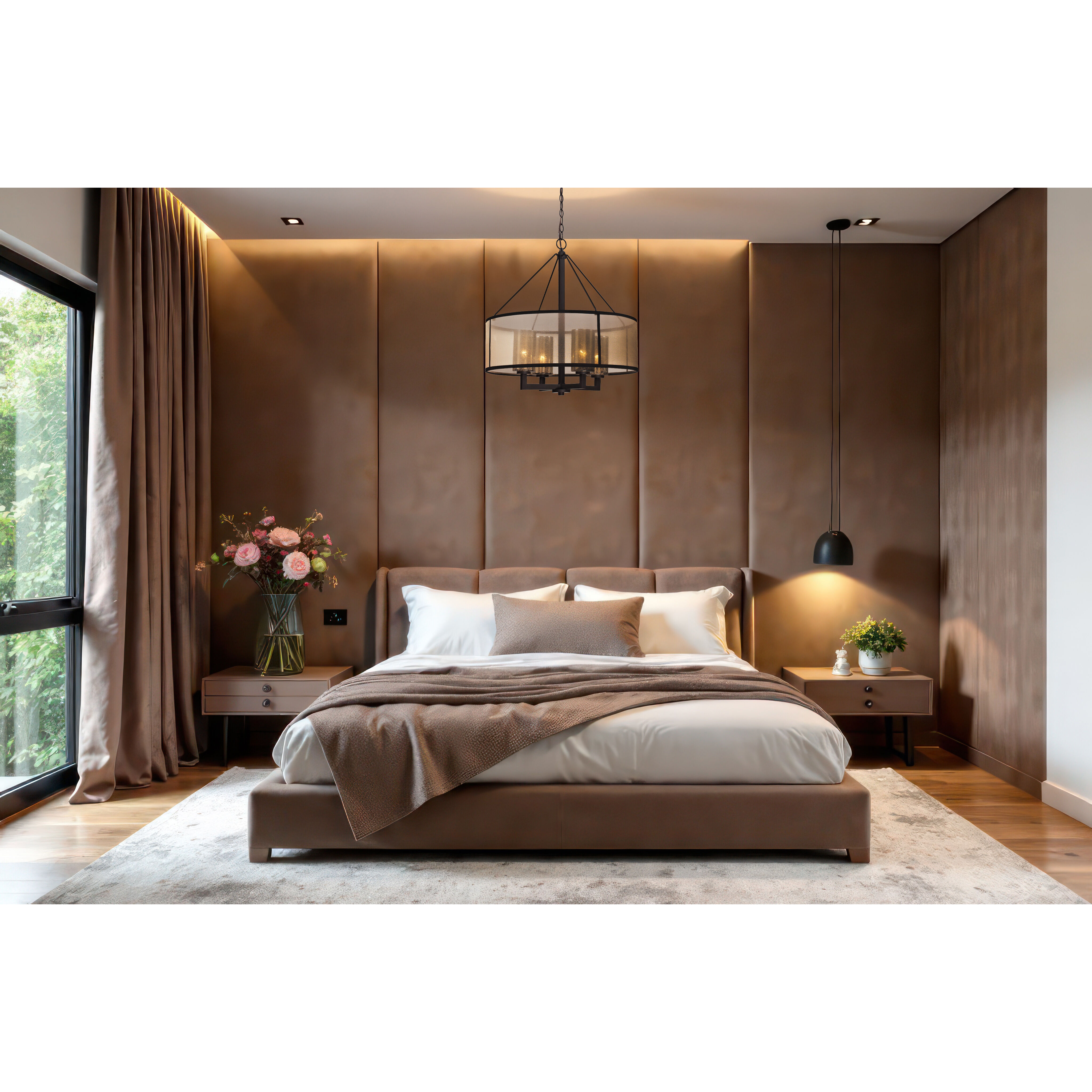 Diffusion 4 Light 24 inch Oil Rubbed Bronze Chandelier Ceiling Light