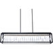 Beyond Mirage LED 54 inch Black Linear Pendant Ceiling Light, Beyond