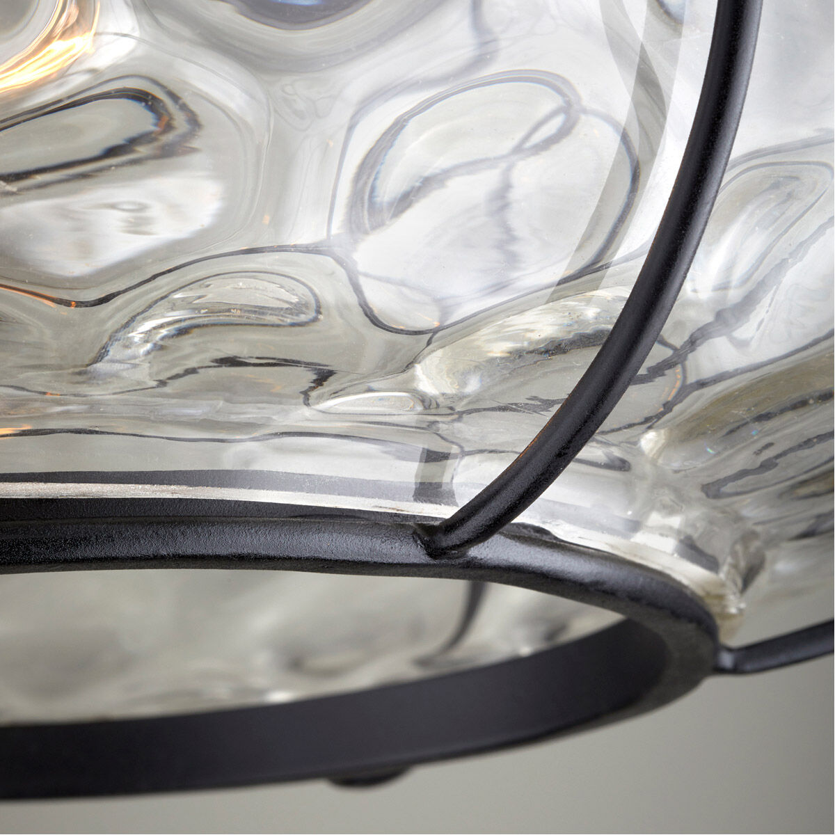 Hudson 1 Light 13 inch Noir Semi Flush Mount Ceiling Light