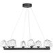 Castello LED 33.63 inch Matte Black Chandelier Ceiling Light