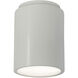 Radiance Cylinder LED 6.5 inch Matte White Outdoor Flush-Mount