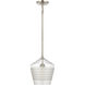 Konis 1 Light 10 inch Satin Nickel Mini Pendant Ceiling Light
