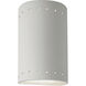 Ambiance Cylinder LED 5.75 inch Bisque Wall Sconce Wall Light, Small