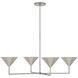 Paloma Contreras Orsay LED 38 inch Polished Nickel Chandelier Ceiling Light, XL