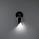 Elixir LED 6.8 inch Polished Black Nickel and Black Wall Sconce Wall Light in 4000K