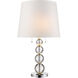 Palla 29 inch 100.00 watt Polished Chrome Table Lamp Portable Light
