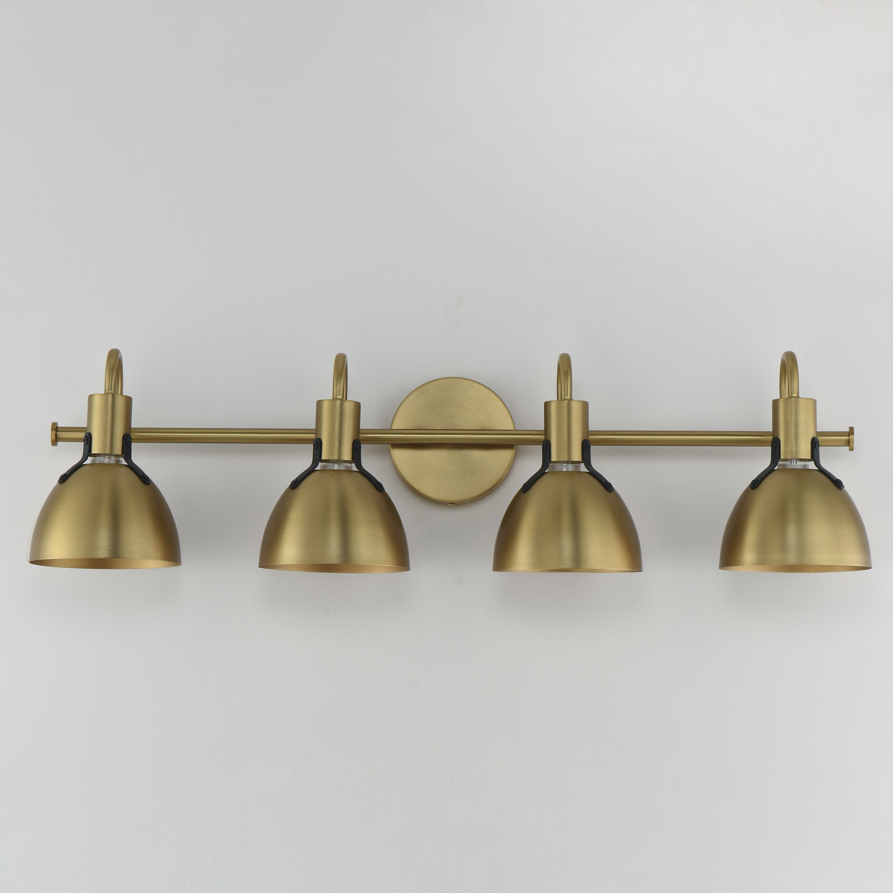 Dusk 4 Light 33.25 inch Satin Brass Bath Vanity Wall Light