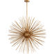 Electra 10 Light 35 inch Gold Leaf Pendant Ceiling Light