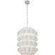 Swoon 6 Light 20 inch Matte White Foyer Ceiling Light, Smithsonian Collaboration