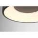 Conc LED 13 inch Coal Flush Mount Ceiling Light