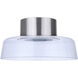 Centric LED 12.5 inch Brushed Polished Nickel Flushmount Ceiling Light