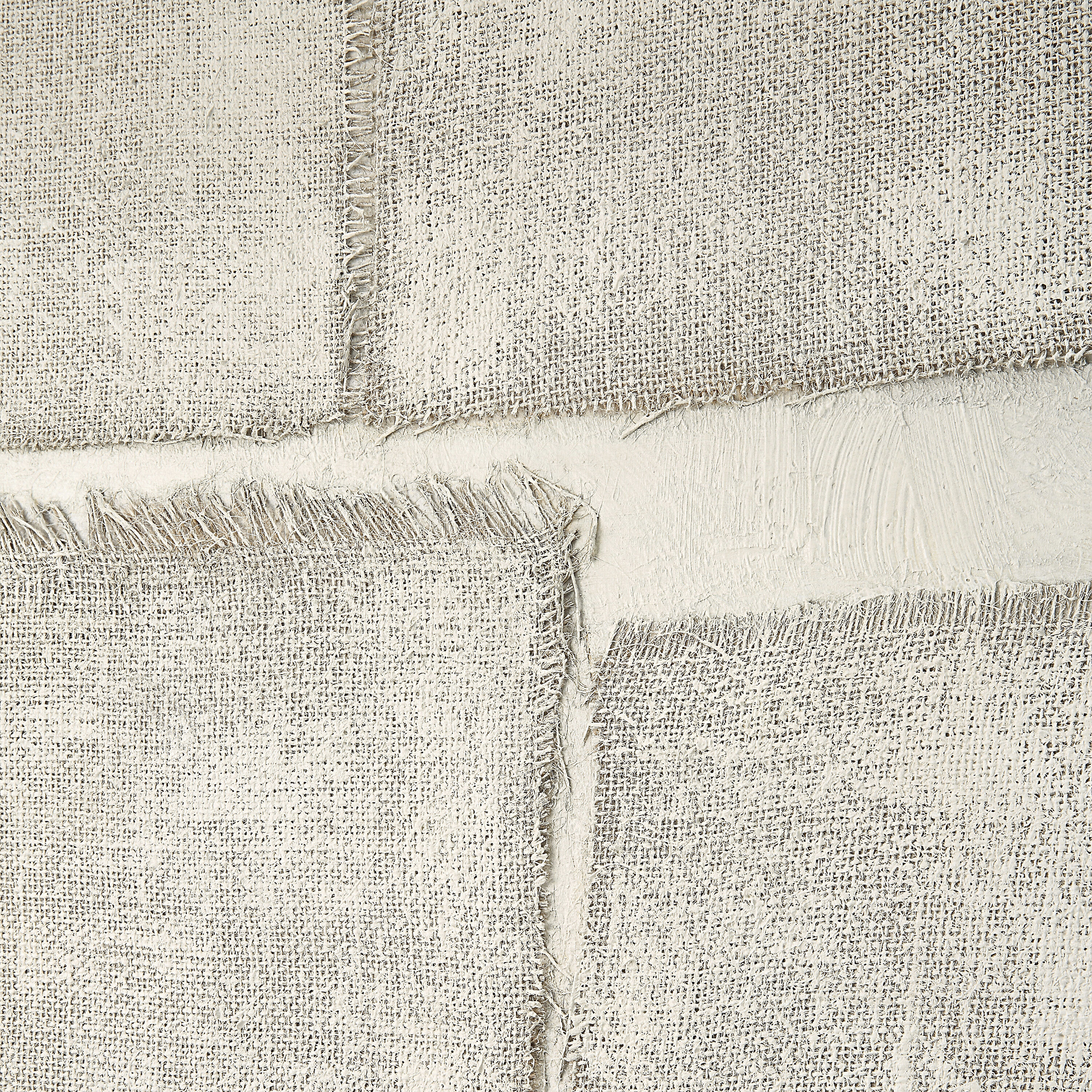 Picardy White/Beige/Grey Canvas Art