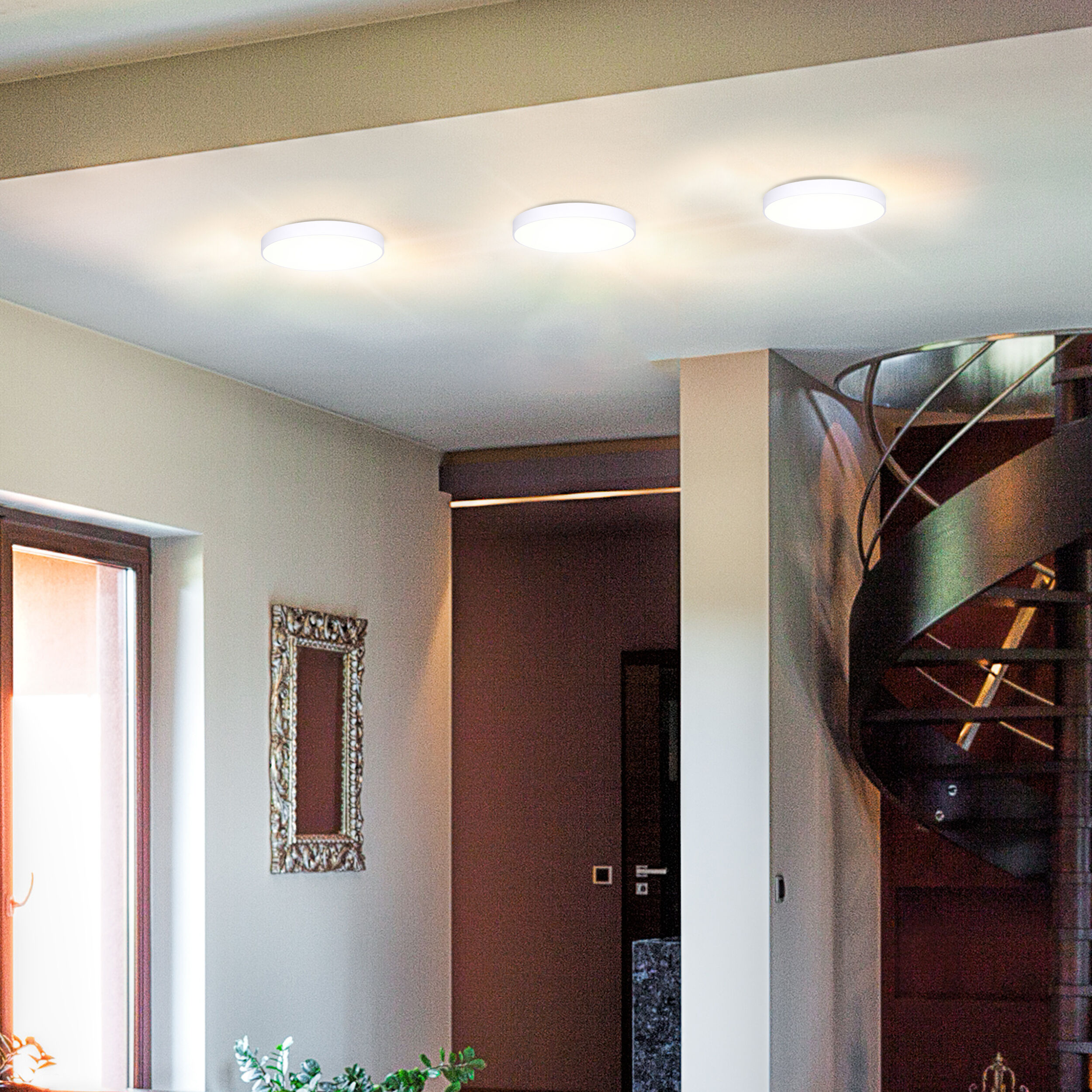 Madison LED 10 inch White Flush Mount Ceiling Light