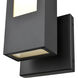 Amster LED 15.79 inch Powder Coated Black Outdoor Wall Sconce
