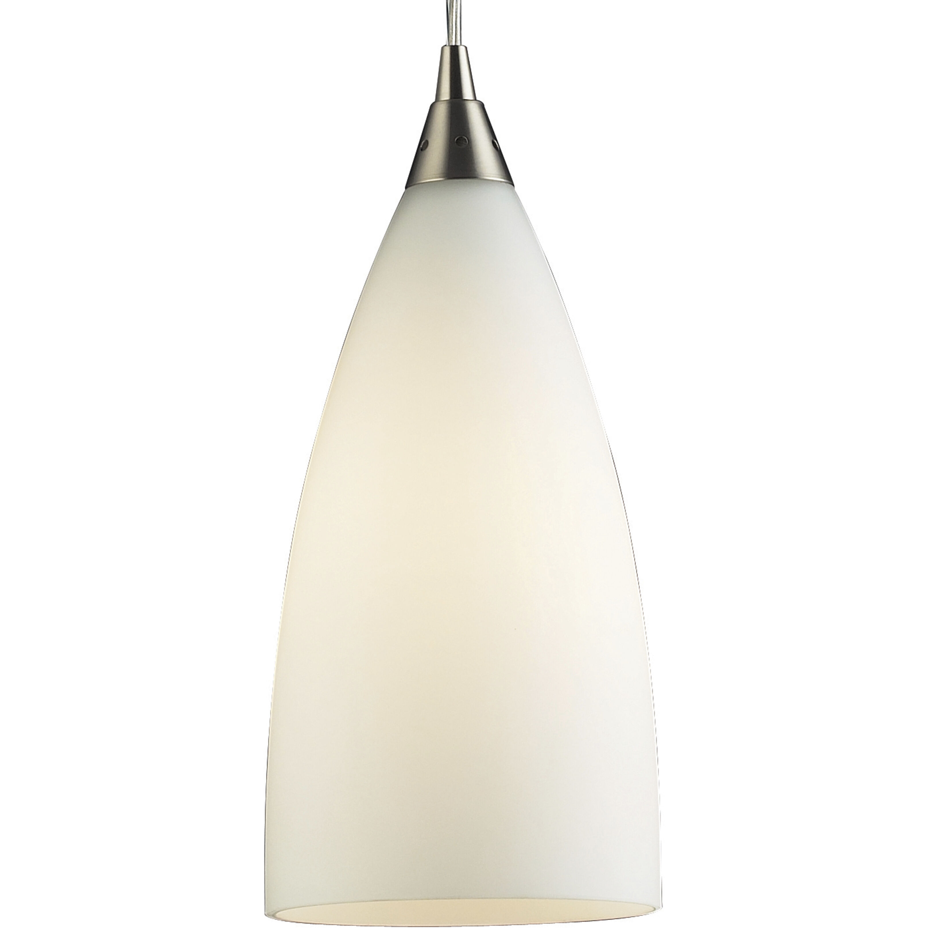 Vesta 1 Light 5 inch Satin Nickel Mini Pendant Ceiling Light