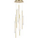 Barbara Barry Windchime LED 17.25 inch Soft Brass Chandelier Ceiling Light