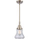 Franklin Restoration Bellmont LED 6.5 inch Brushed Satin Nickel Mini Pendant Ceiling Light in Clear Glass