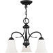 Ridgedale 3 Light 18 inch Black Convertible Dinette Chandelier/Ceiling Mount Ceiling Light