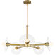 Litto 5 Light 26.25 inch Brushed Gold Chandelier Ceiling Light