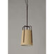 Pitchfork 1 Light 9 inch Oil Rubbed Bronze Single Pendant Ceiling Light
