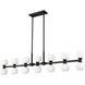 Artemis 14 Light 60 inch Matte Black Linear Chandelier Ceiling Light