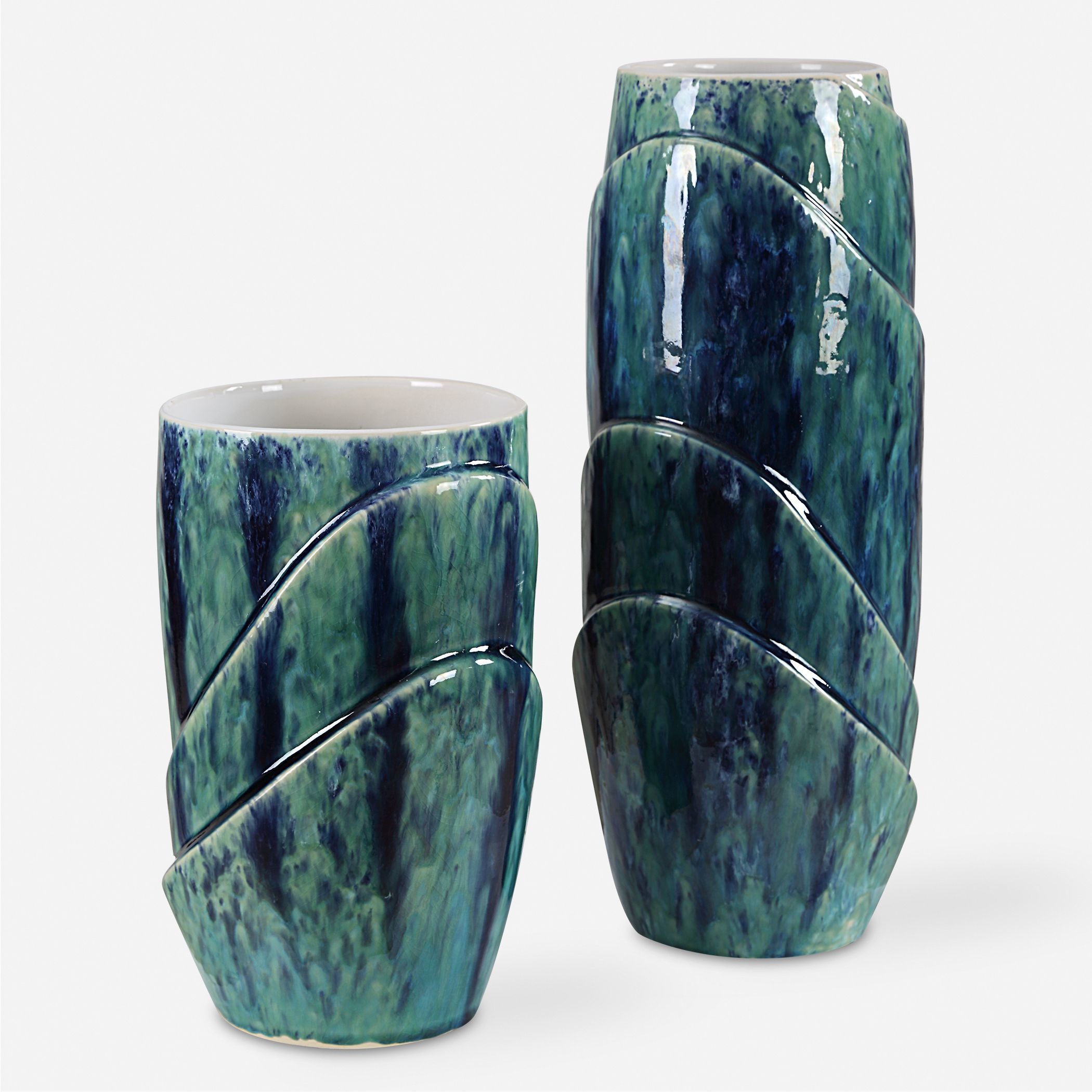 Tranquil Duo 15 X 6 inch Vases, Set of 2