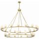 Aragon 30 Light 58.75 inch Soft Brass Chandelier Ceiling Light
