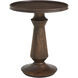 Rospo 22 X 18 inch Walnut Side Table