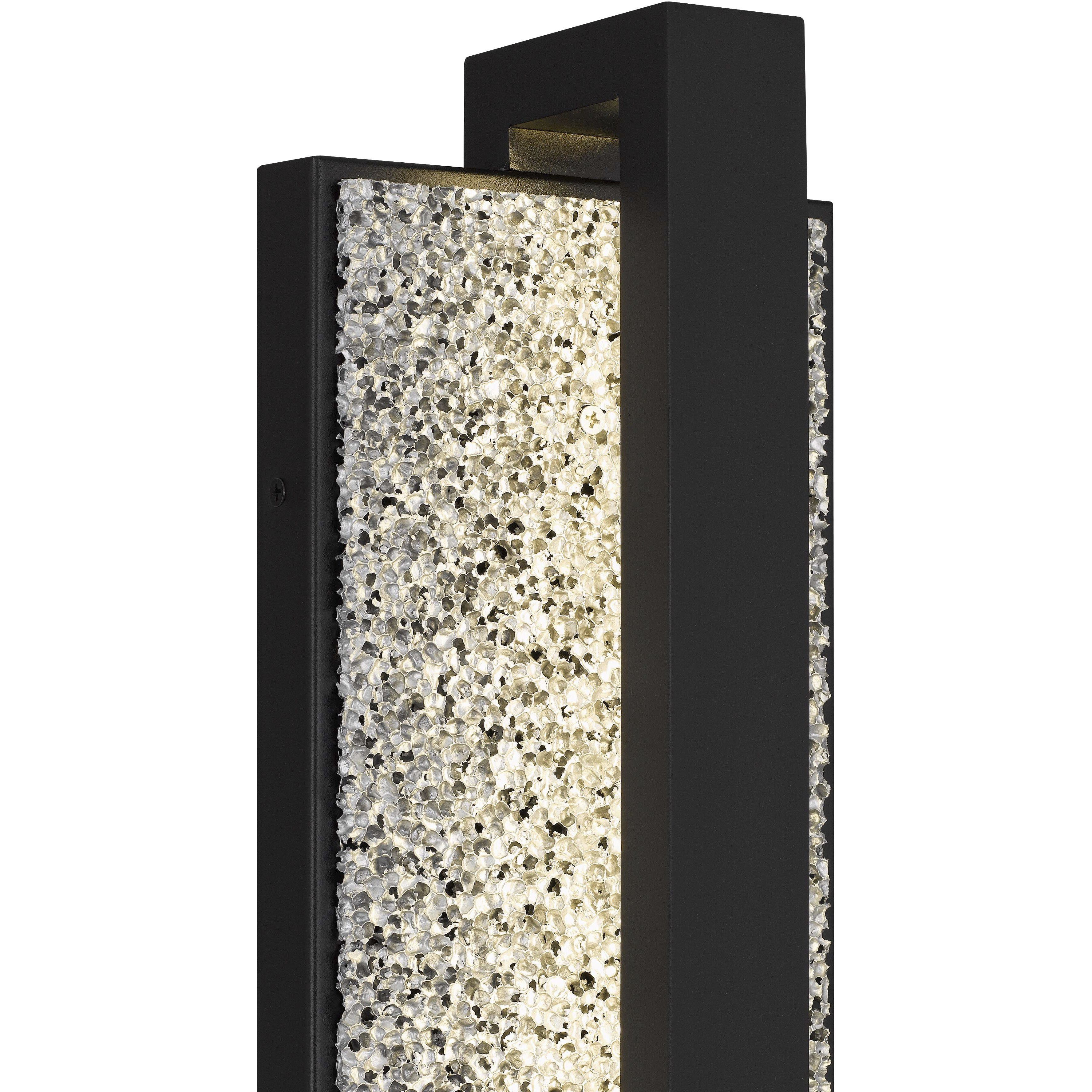 Seafoam LED 26 inch Sand Black Outdoor Wall Sconce