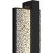 Seafoam LED 26 inch Sand Black Outdoor Wall Sconce