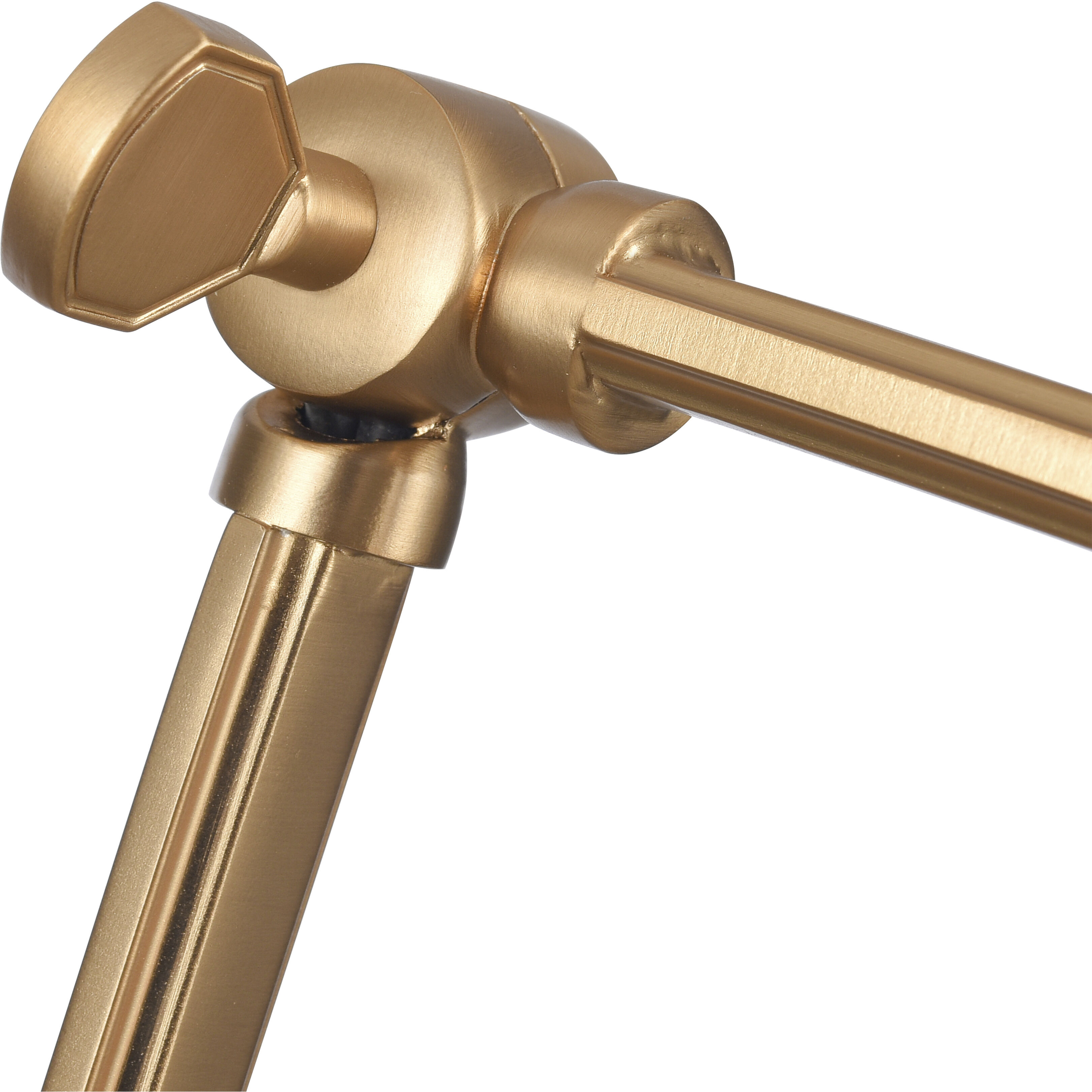 Caroline 25.5 inch 60 watt Brushed Gold Swingarm Sconce Wall Light