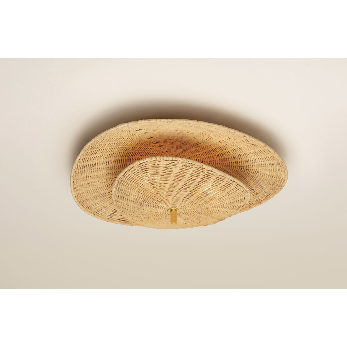 Marigold 3 Light 23.75 inch Aged Brass Semi Flush Ceiling Light