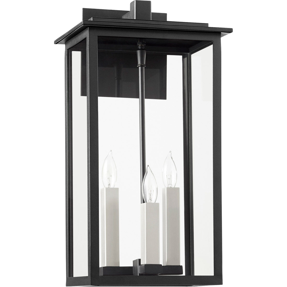 Westerly 3 Light 18.63 inch Noir Outdoor Wall Mount