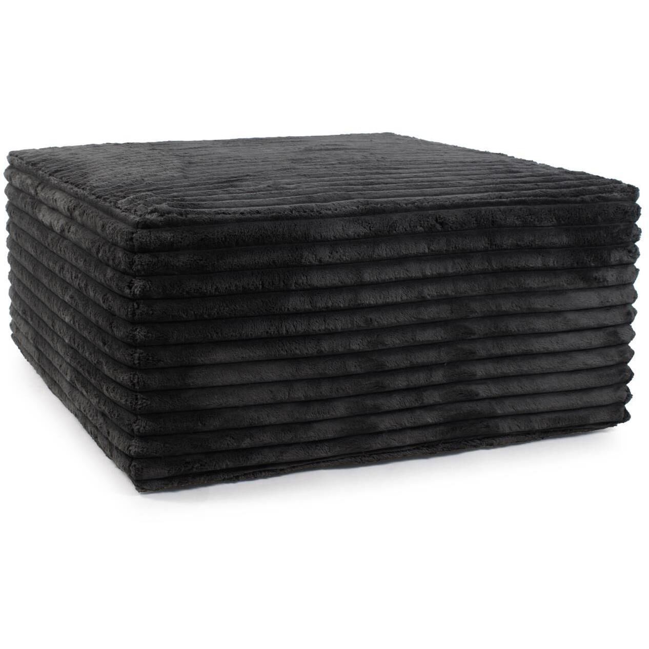 Shar Pei Universal 18 inch Black Ottoman