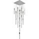 Canada 25 Light 27.56 inch Chrome Chandelier Ceiling Light