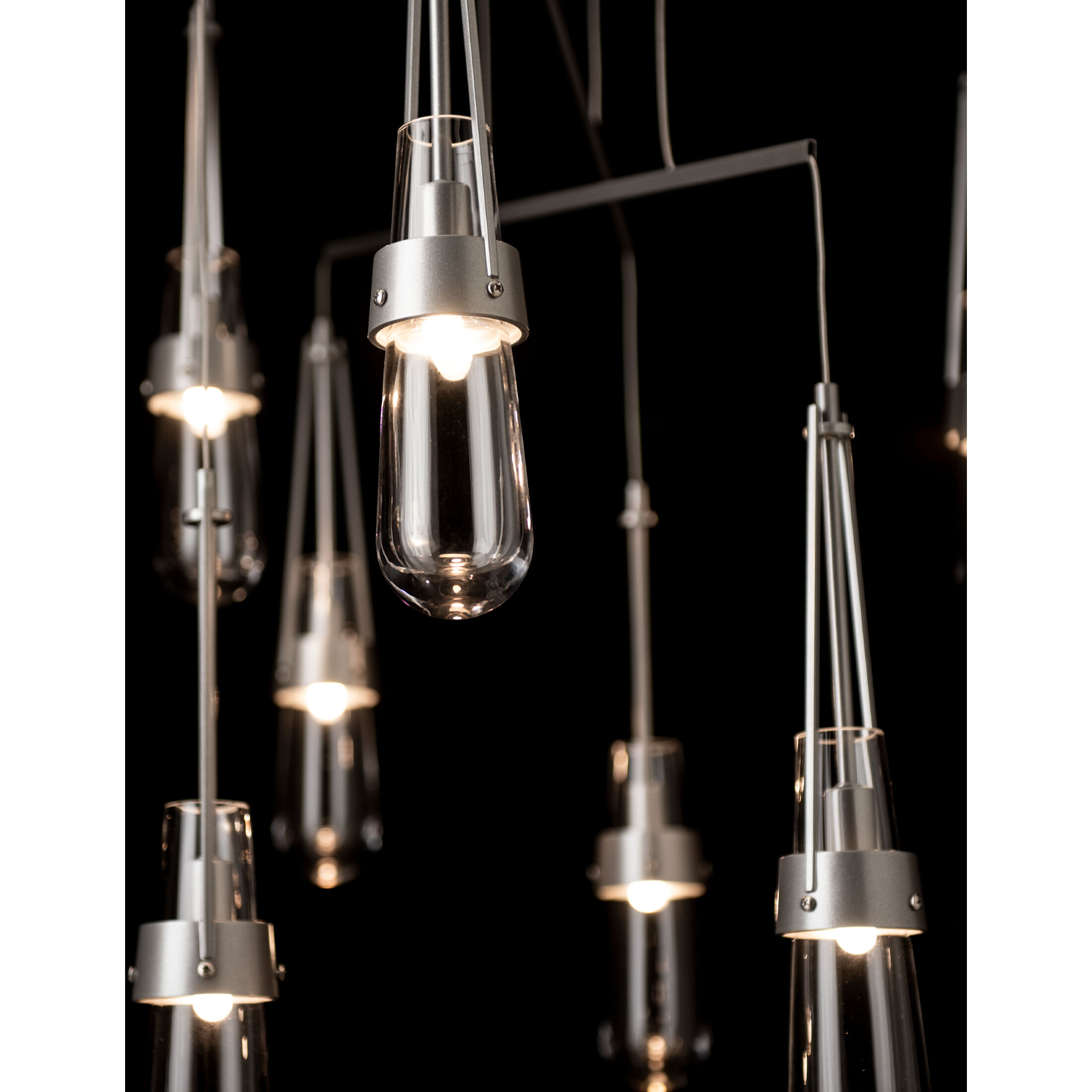 Link 10 Light 35 inch Vintage Platinum Mobile Pendant Ceiling Light