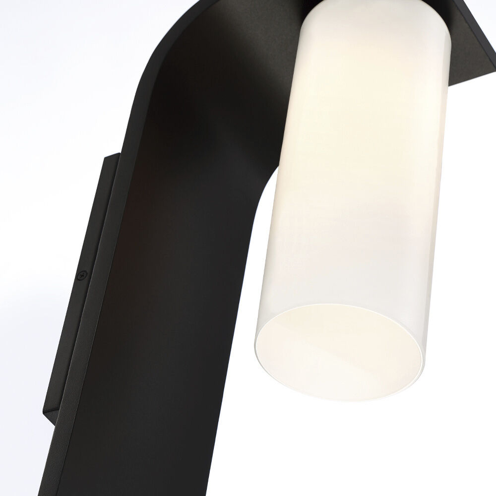 Colonne 1 Light 15 inch Black Outdoor Wall Sconce