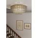 Torvento 7 Light 28 inch Legacy Brass Flush Mount Ceiling Light