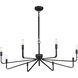 Salem 8 Light 40 inch Forged Iron Chandelier Ceiling Light