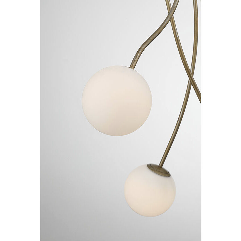 Athena LED 28 inch Antique Gold Chandelier Ceiling Light