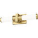 Idris LED 18.5 inch Modern Gold Bathroom Vanity Wall Light