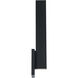 Mako LED 22 inch Black Outdoor Wall Light in 4000K