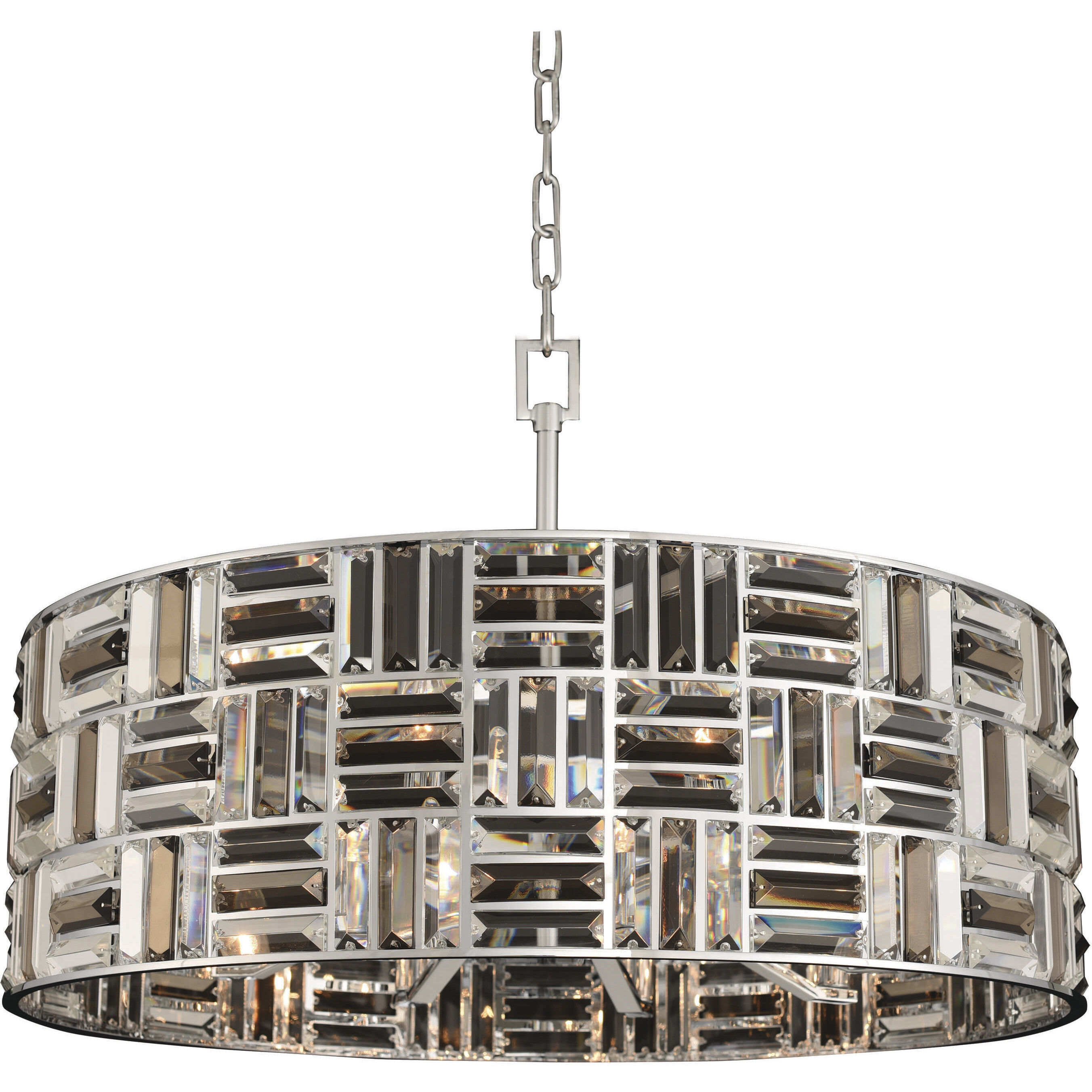 Modello 8 Light 30 inch Chrome Pendant Ceiling Light