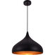 Circa 1 Light 17 inch Black Pendant Ceiling Light