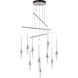 Lilium 10 Light 34.8 inch Sterling Mobile Pendant Ceiling Light