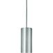 Grid 1 Light 6 inch Brushed Nickel Mini Pendant Ceiling Light