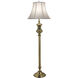Ellie 65 inch 150 watt Burnished Brass Floor Lamp Portable Light