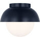 Drew & Jonathan Hyde 1 Light 8 inch Navy Flush Mount Ceiling Light